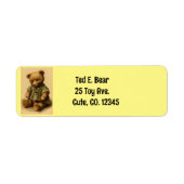 Teddy Bear Return Label (Voorkant)
