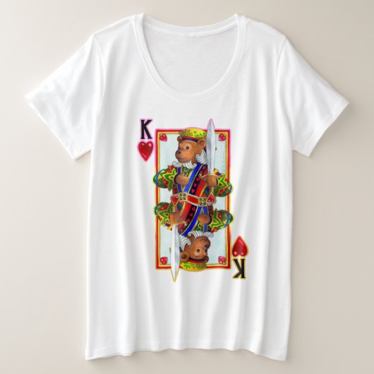 Teddy Bear Roi des Coeurs (Design devant)