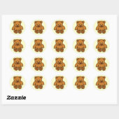 Teddy Bear Ronde Sticker (Vel)