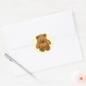 Teddy Bear Ronde Sticker (Envelop)
