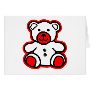 Teddy Bear Rouge Blanc Gibney Le MUSÉE Zazzle