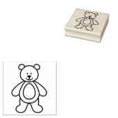 Teddy Bear Rubberstempel (Gestempeld)