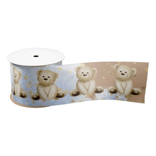 Teddy Bear Satin Ribbon Lint (Spoel)