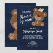 Teddy Bear Shower van Mail Boy Navy Blue Kaart (Voorkant / Achterkant)