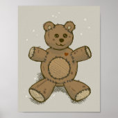 Teddy Bear Sketch Poster (Voorkant)