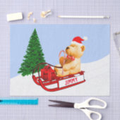 Teddy Bear Sled Cadeau kerstcadeautjes pakken Tissuepapier (Craft)
