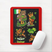 Teddy Bear St. Patrick's Day Collectie Muismat (Met muis)
