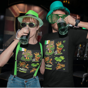 Teddy Bear St. Patrick's Day Collectie T-shirt