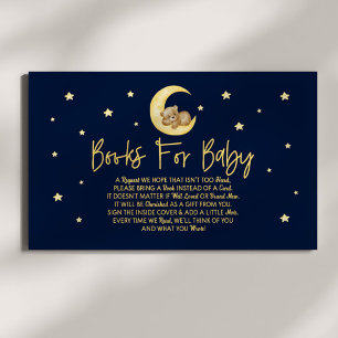 Teddy Bear Stars Baby shower boeken voor Baby Kaar Informatiekaartje