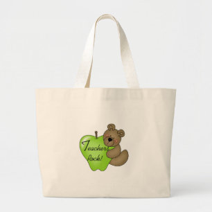 Teddy Bear Teachers Rock Grote Tote Bag