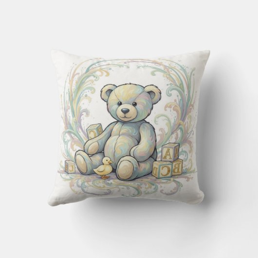 Teddy Bear Throw Cushion Kussen (Achterkant)