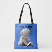 Teddy Bear Time to Read All-Over-Print Sac fourre- (Devant)