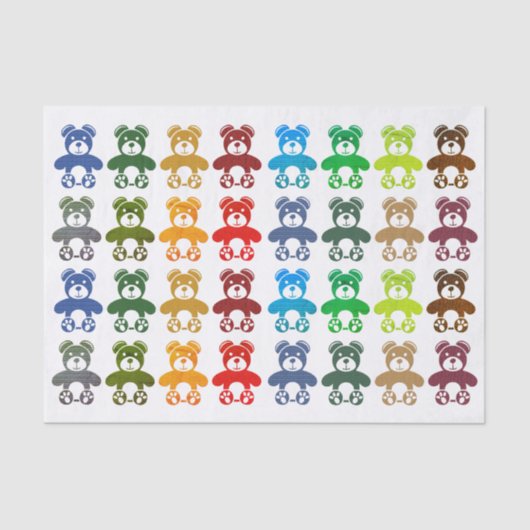 Teddy Bear Tissue Paper Tissuepapier (Voorkant)