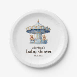 Teddy Bear Twin Boy Baby shower Papier Bord
