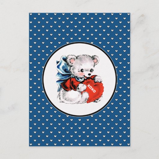 Teddy Bear Valentijnsdag Feestdagenkaart (Voorkant)