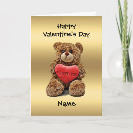 Teddy Bear Valentine for a child Feestdagen Kaart