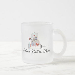 Teddy Bear Verpleegkundigen Bel de Shots T-shirts Matglas Koffiemok
