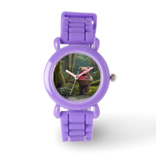 Teddy Bear Verzamelen Bessen Kunst voor Kinderen Horloge