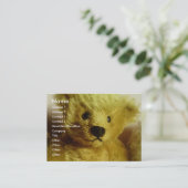 Teddy Bear Visitekaartje (Staand voorkant)