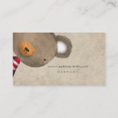 TEDDY BEAR VISITEKAARTJE (Achterkant)