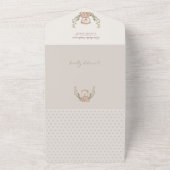 Teddy Bear, we kunnen Baby shower afwachten All In One Uitnodiging (Buitenkant)