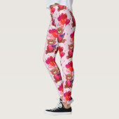 Teddy Bear With Heart Balloons Pattern Leggings (Links)