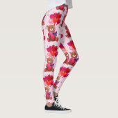 Teddy Bear With Heart Balloons Pattern Leggings (Rechts)