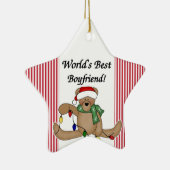 Teddy Bear World's beste Boyvriend Ornament (Rechts)
