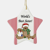 Teddy Bear World's beste zuster Ornament (Rechts)