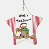 Teddy Bear World's beste zuster Ornament (Links)