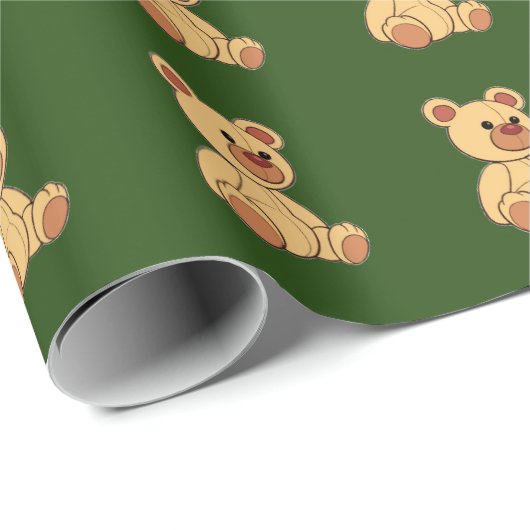 Teddy Bear Wrapping Paper Cadeaupapier (Rol Hoek)