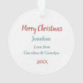 Teddy Bear Wreath Grandchild Holiday (dos)