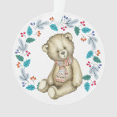 Teddy Bear Wreath Grandchild Holiday (devant)