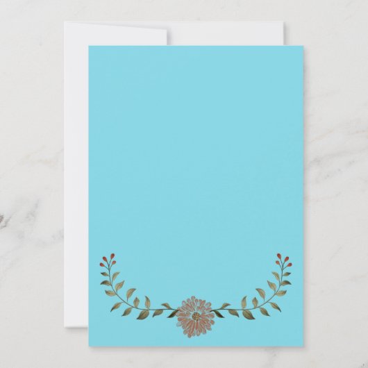 Teddy Bear Zwangerschap Blue Boy Aankondiging (Achterkant)