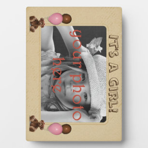 Teddy Bears Balloons 5 x 7 Foto Plaque met Easel Fotoplaat