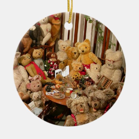 Teddy Bears Collectors Paradise Keramisch Ornament (Voorkant)