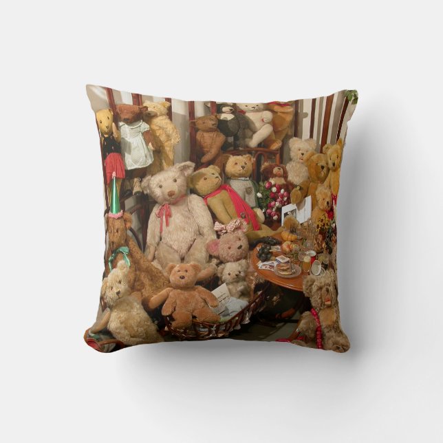 Teddy Bears Collectors Paradise Kussen (Voorkant)