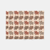 Teddy Bears Fleece Deken (Voorkant (Horizontaal))