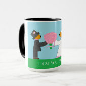 Teddy Bears gaat trouwen: Jubileum Mok (Voorkant links)