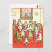 Teddy Bears Gather Round Briefkaart (Voorkant / Achterkant)