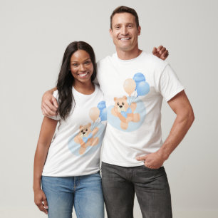 Teddy Bears' Gender Reveal, baby shower T-shirt