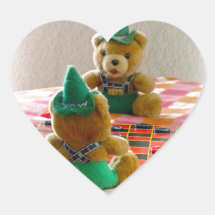 Teddy Bears Hart Sticker