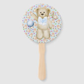 Teddy Bears & Hearts Hand Fan Handwaaier (Achterkant)