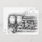 Teddy Bears hebben te veel cider Drink Briefkaart (Voorkant / Achterkant)