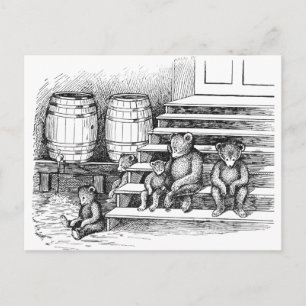 Teddy Bears hebben te veel cider Drink Briefkaart