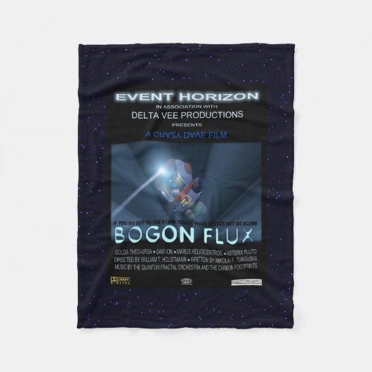 Teddy Bears in Space Fleece Deken (Voorkant)