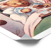 Teddy Bears met Breakfastin Bed Poster (Hoek)