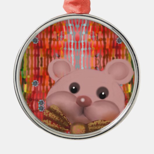 Teddy Bears Metalen Ornament (Voorkant)