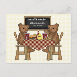 Teddy Bears Out to Lunch Briefkaart
