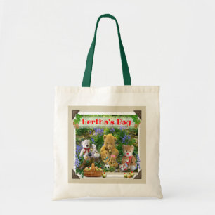 TEDDY BEARS PICNIC GEPERSONALISEERD CANVAS TAS